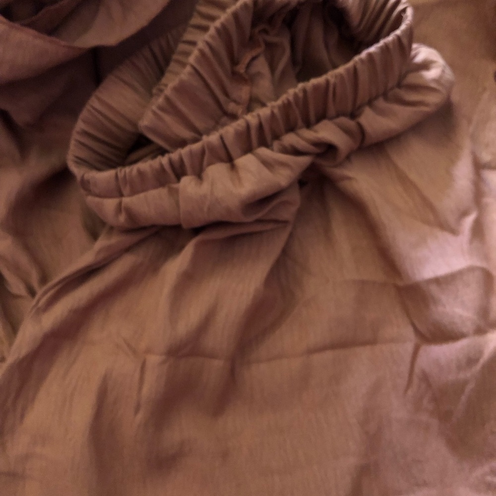 SHEIN Orange Tiered Wide-Leg Pants - Picture 2 of 3